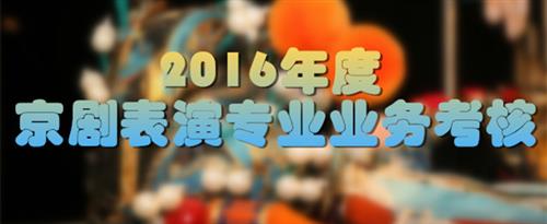 美女真想操逼国家京剧院2016年度京剧表演专业业务考...